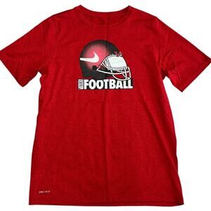 NIKE Boys Football Drifit Tee Youth XL